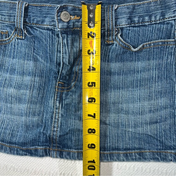Brandy Melville Micro Mini Denim Skirt Medium Wash Blue Size Small Y2K J Galt - Picture 6 of 6